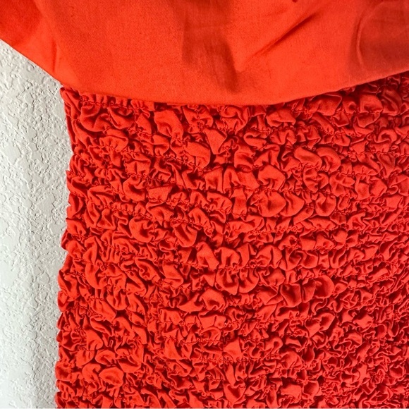 Mara Hoffman Kenza Ruffled Smocked Mini Dress
Poppy Red Size SZ L - Picture 7 of 12